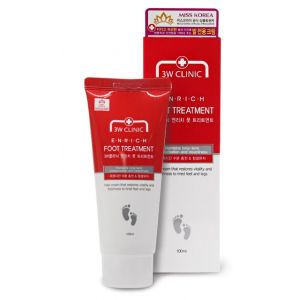 Крем для ног лечебный 3W Clinic Enrich Foot Treatment, 100 мл