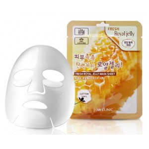 Тканевая маска с маточным молочком 3W Clinic Fresh Royal Jelly Mask Sheet, 23 мл