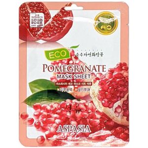 Маска тканевая с экстрактом граната Aspasia Eco Pomegranate Sheet Pack