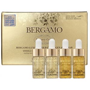 Сыворотка ампульная с золотом и коллагеном Bergamo Luxury Gold Collagen Wrinkle Care Intense Repair Ampoule Set