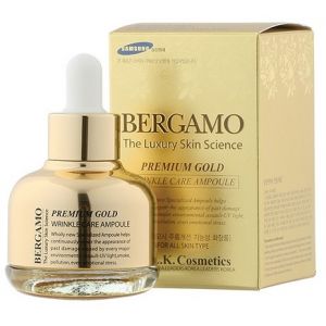 Сыворотка омолаживающая ампульная с золотом Bergamo Premium Gold Wrinkle Care Ampoule, 30 мл