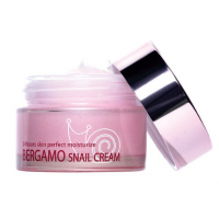 Крем для лица с муцином улитки увлажняющий Bergamo Snail Cream Pink, 50 гр