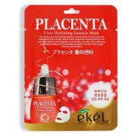 Маска тканевая с плацентой Ekel Placenta Ultra Hydrating Essence Mask, 25 мл