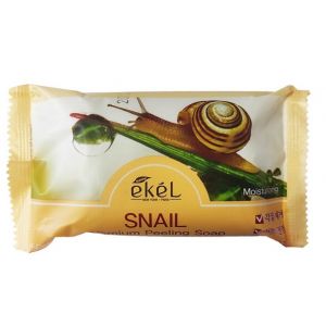 Мыло-скраб для лица и тела Муцин улитки Ekel Premium Peeling Soap Snail, 150 гр