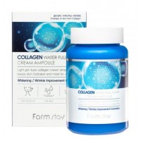 Ампульный крем для лица с коллагеном Farmstay Collagen Water Full Moist Cream Ampoule Stok, 250 мл