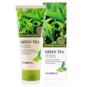 Пенка для умывания с экстрактом зеленого чая Foodaholic Foam Cleansing Green Tea, 180 мл