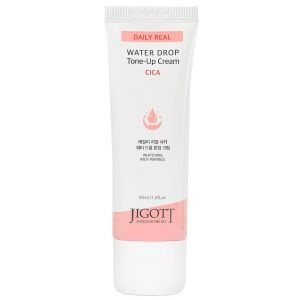 Крем для лица с центеллой азиатской осветляющий Jigott Daily Real Water Drop Tone-up Cream Cica, 50 мл