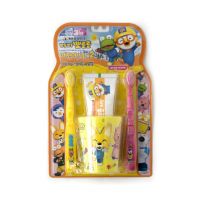 Детский набор для чистки зубов Pororo Child Toothbrush Set Yellow and Pink