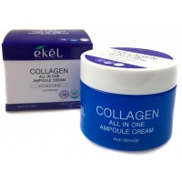 Многофункциональный ампульный крем для лица с коллагеном Ekel Collagen All In One Ampoule Cream, 50 мл
